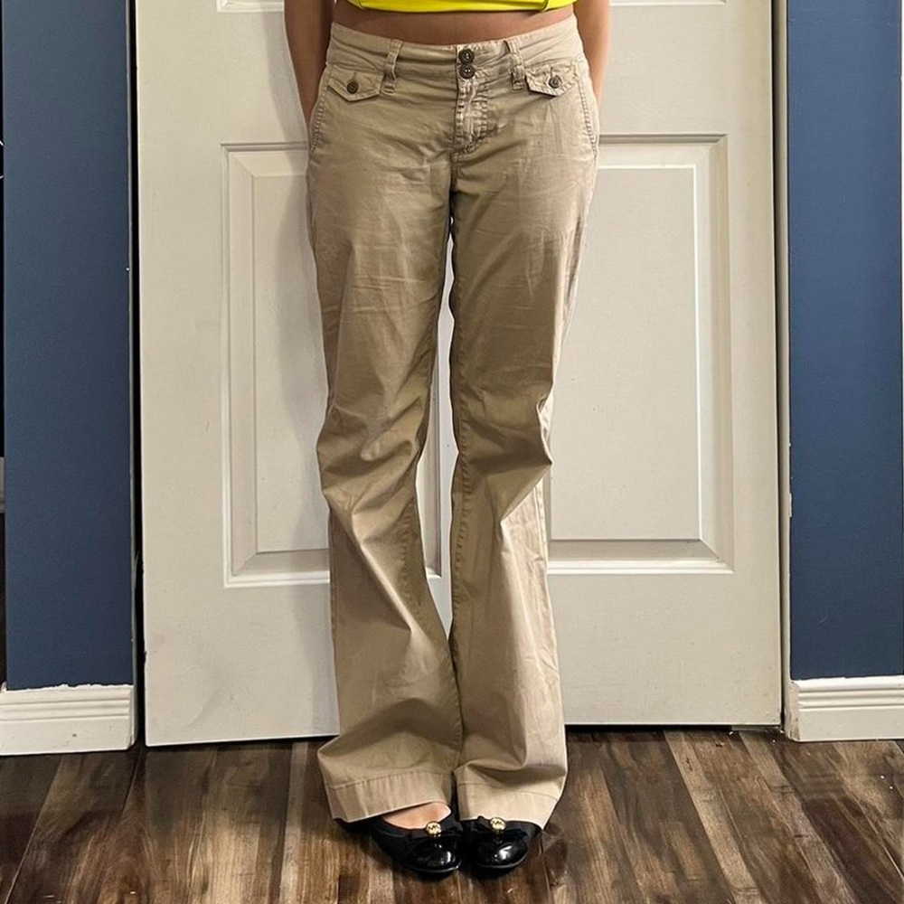 Tan Flared Pants